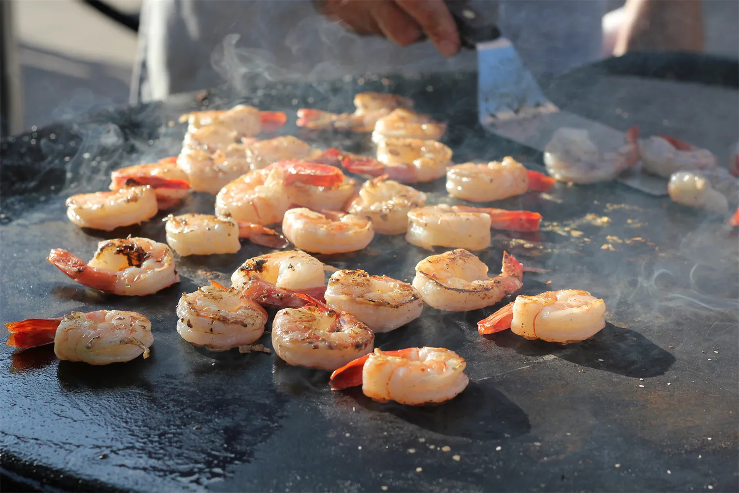 Sizzling Shrimp at Asahi Sushi and Hibachi, Japanese Restaurant in Hamilton